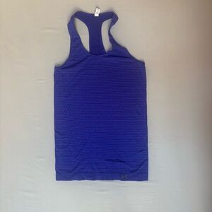 Under Armour Women's Royal blue workout Tank Top Heat Gear Size M